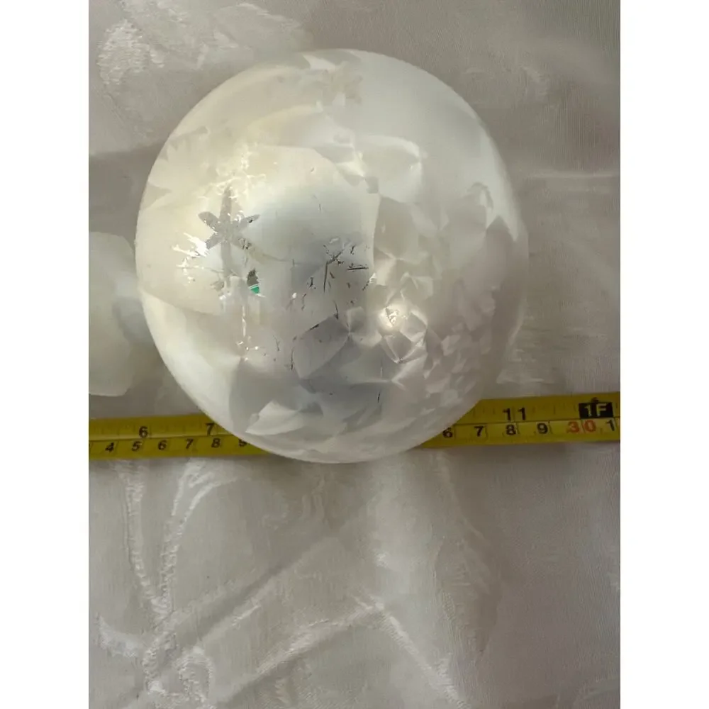 RARE Limited Edition 400 Years LAUSCHA Snowy Owl on Ball Glass Ornament 214/400